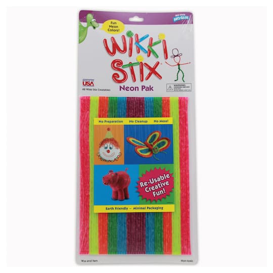 Wikki Stix&#xAE; Neon Colors, Pack of 48